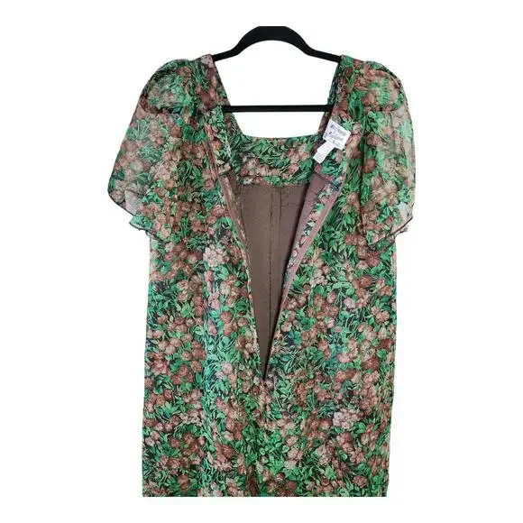 Vintage Liberty House by Tropicana Hawaii Floral Maxi Dress Women’s Size 12 - Picture 4 of 6
